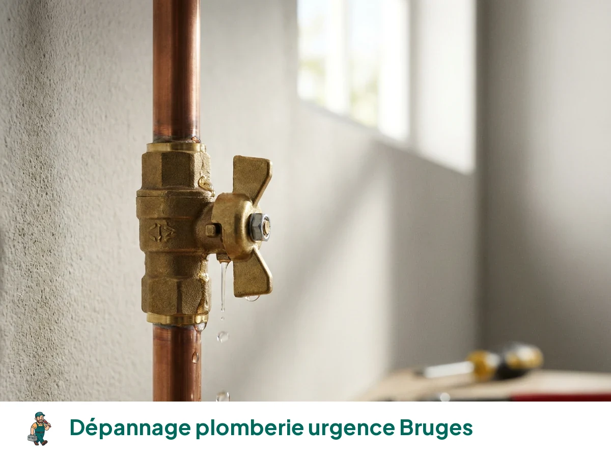 Dépannage plomberie urgence à Bruges