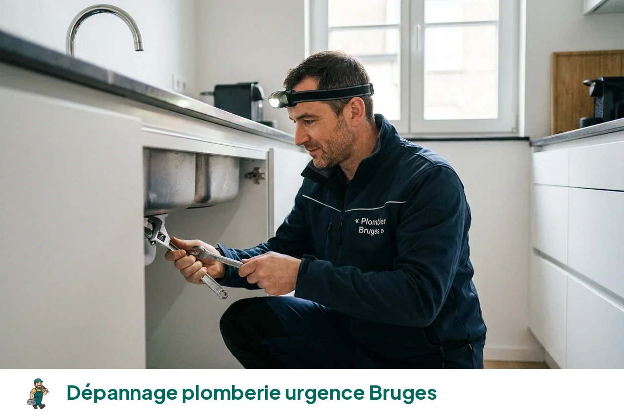 Dépannage plomberie urgence à Bruges