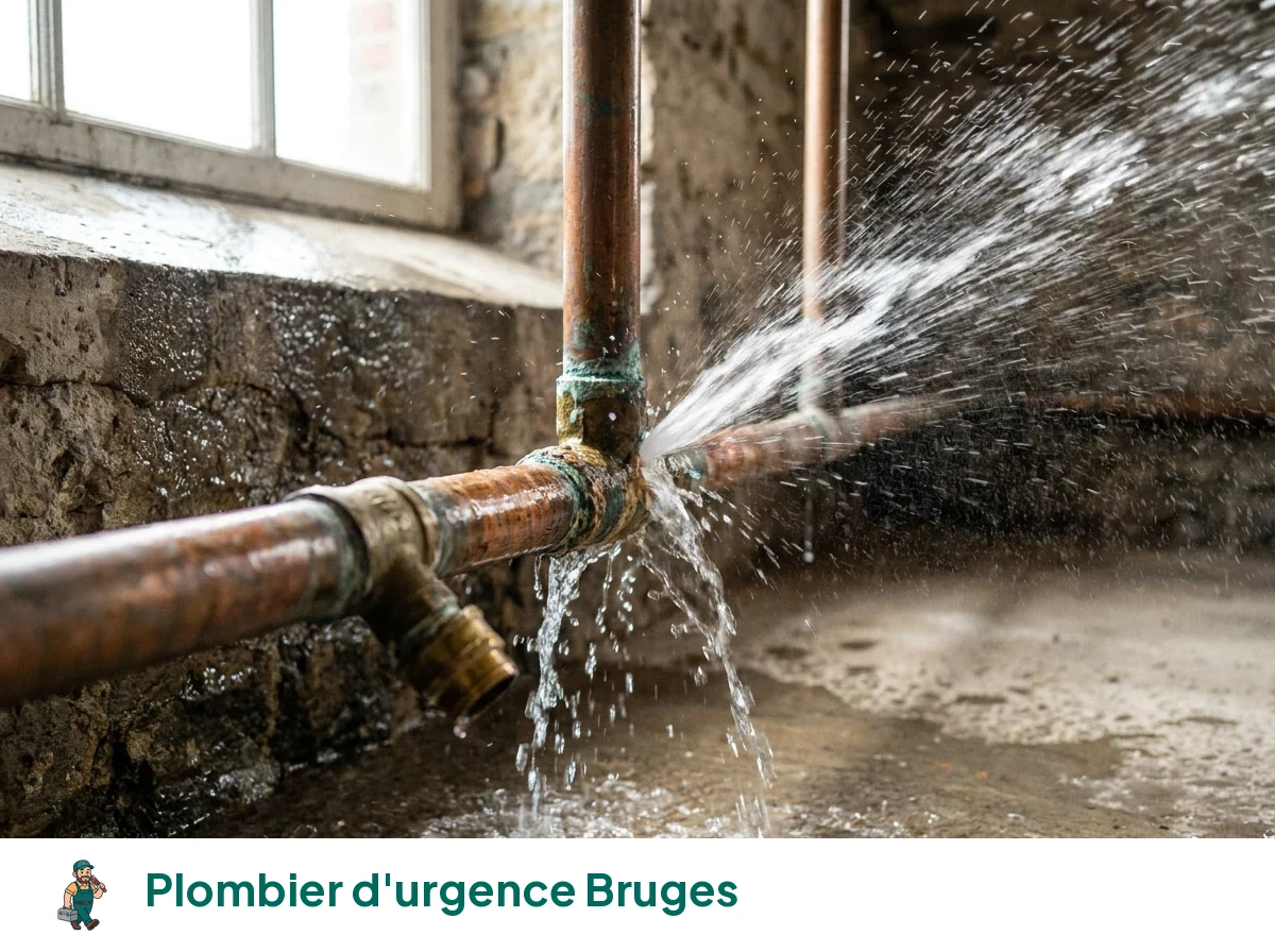 Plombier d'urgence à Bruges