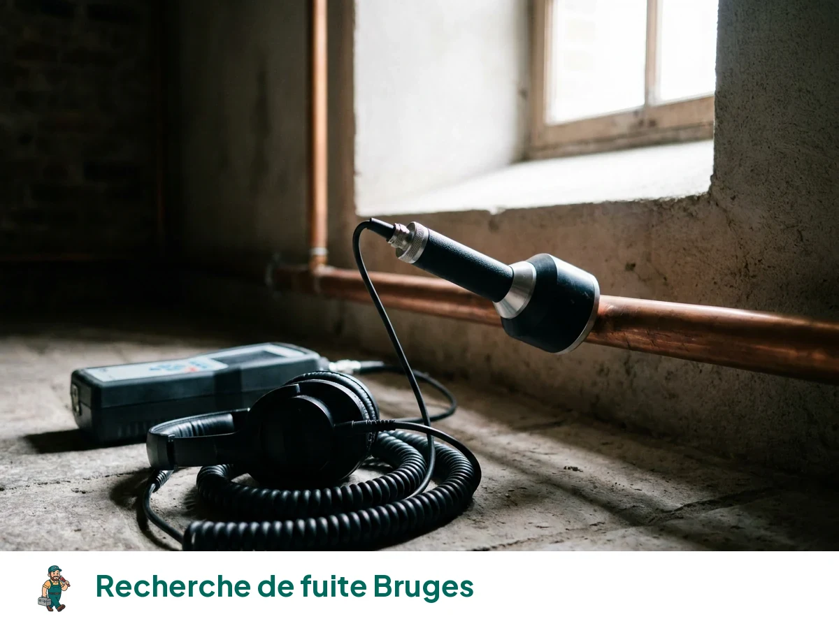 Recherche de fuite à Bruges