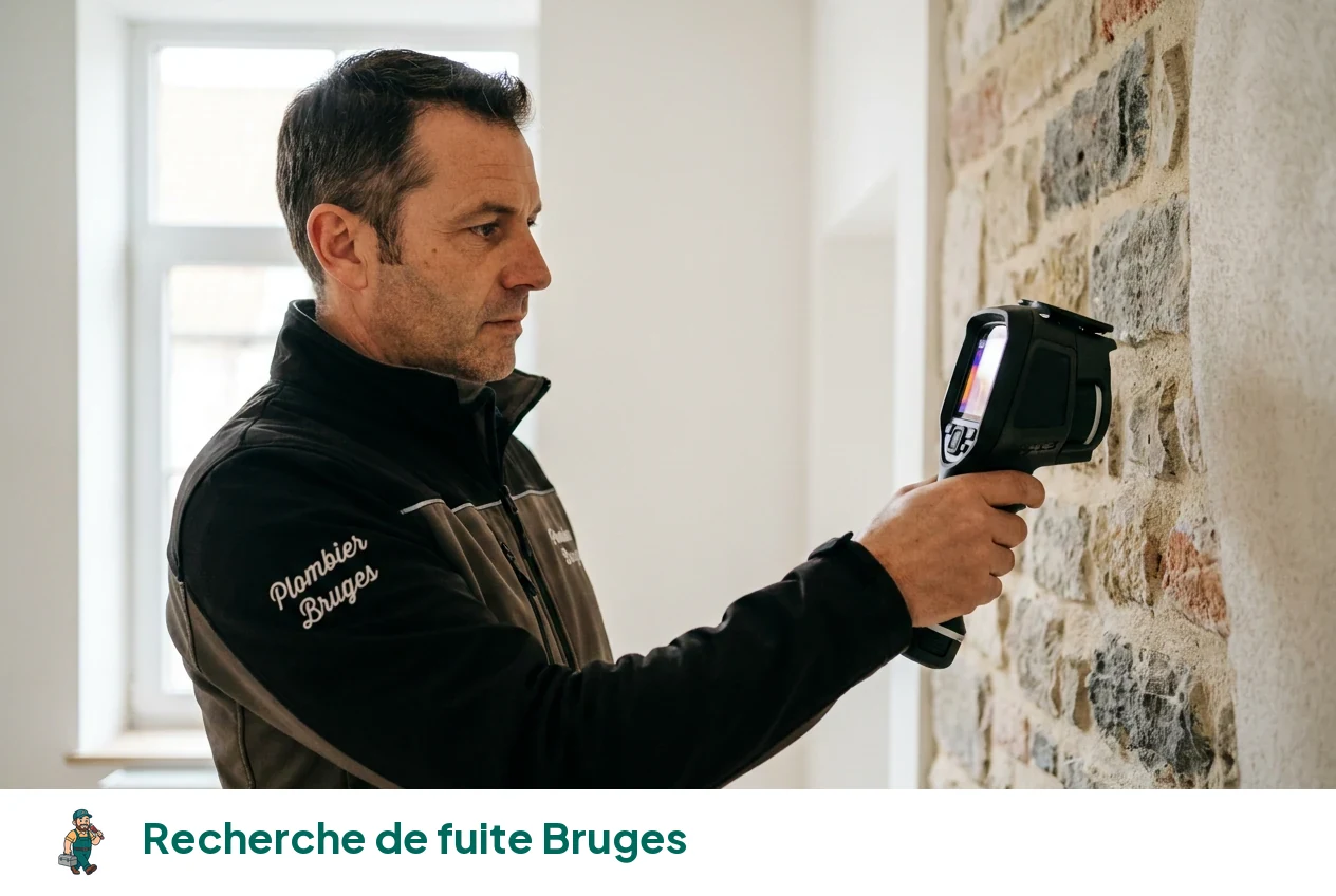 Recherche de fuite à Bruges