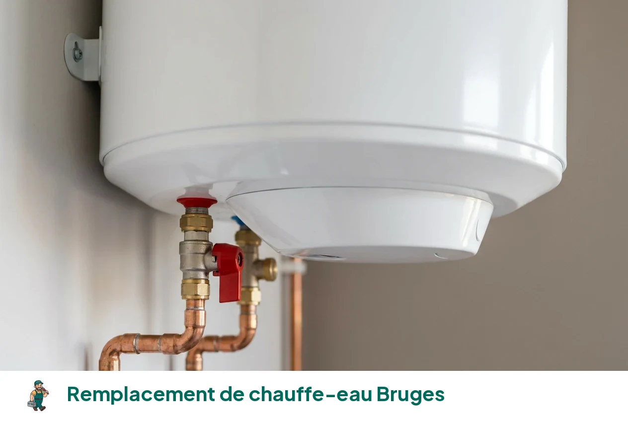 Remplacement de chauffe-eau à Bruges
