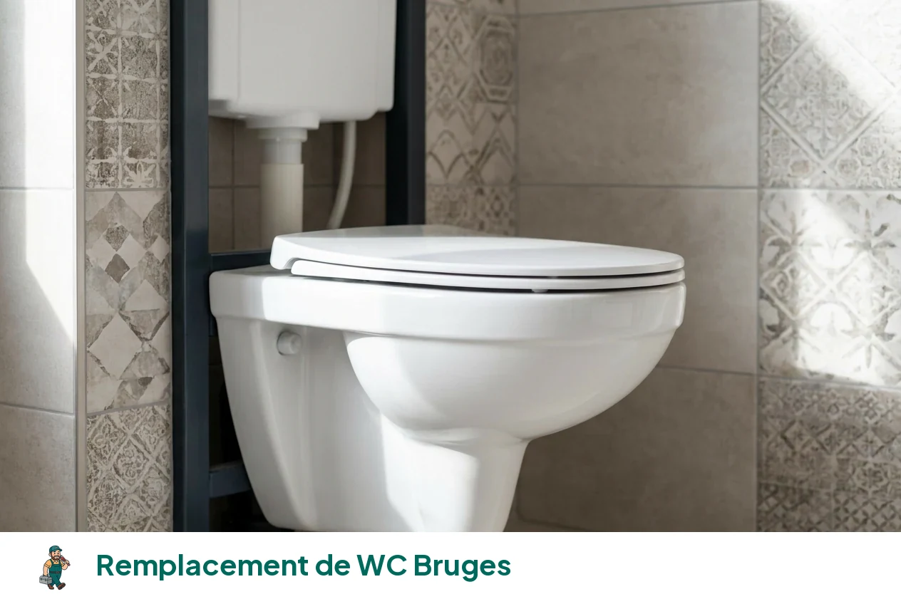 Remplacement de WC à Bruges