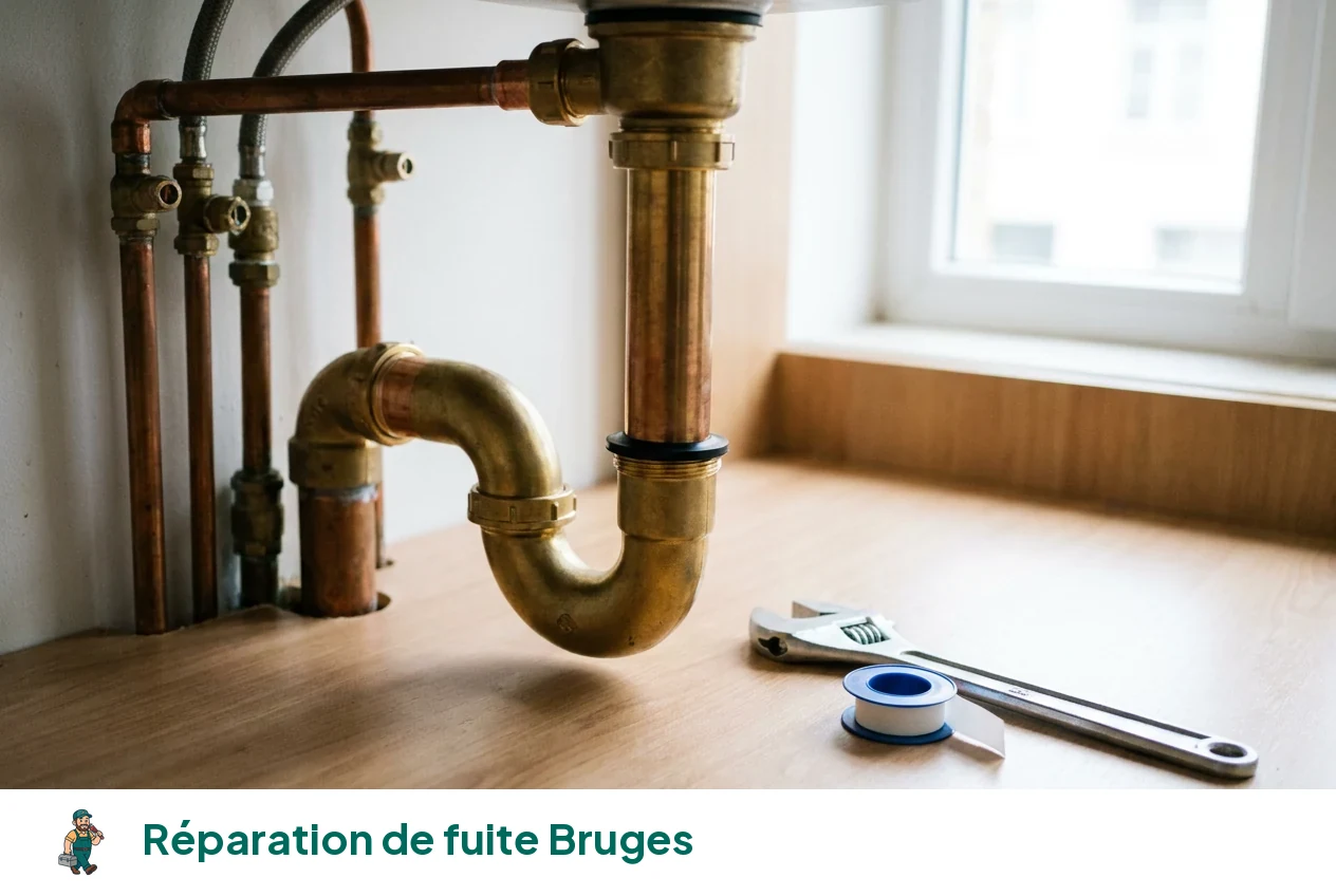Réparation de fuite à Bruges