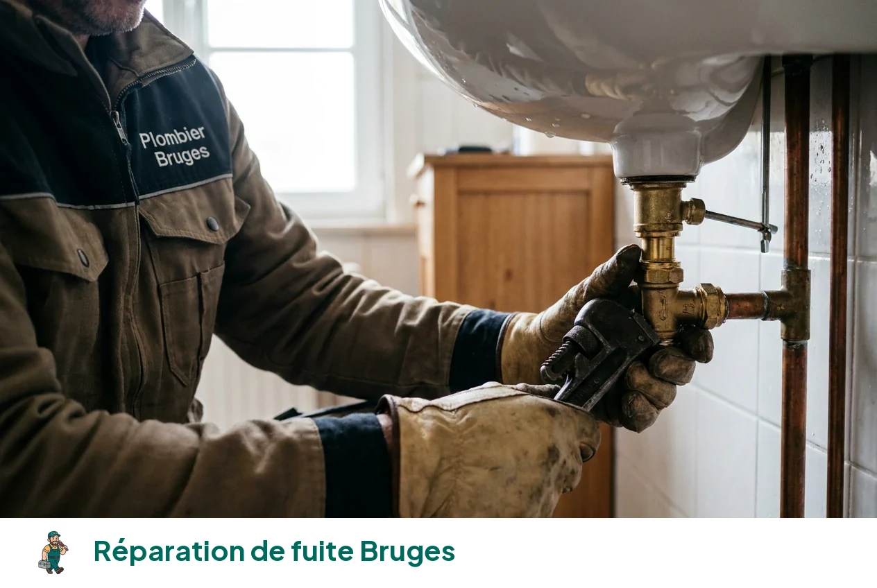 Réparation de fuite à Bruges